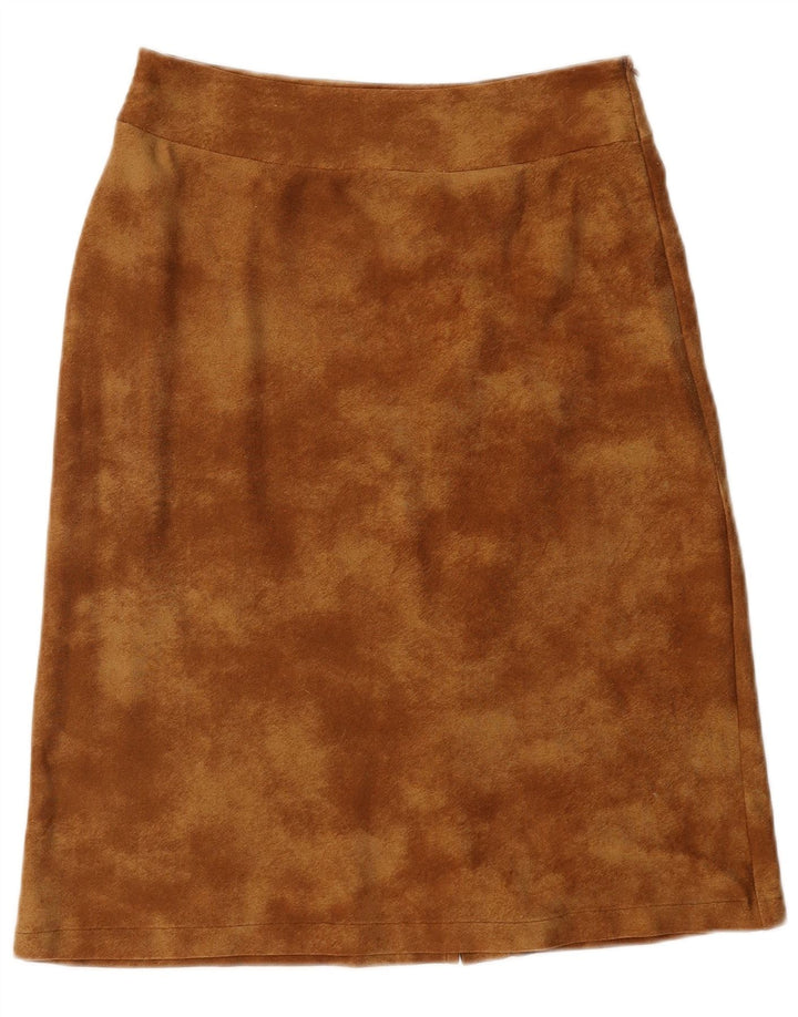 VINTAGE Womens High Waist A-Line Skirt Small W26  Brown Polyester