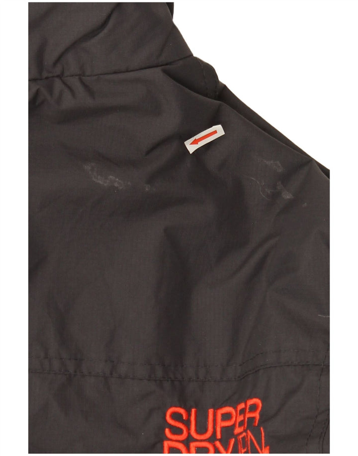 Damska kurtka bomber Superdry The Windcheater Graphic UK 14, średnia czarna