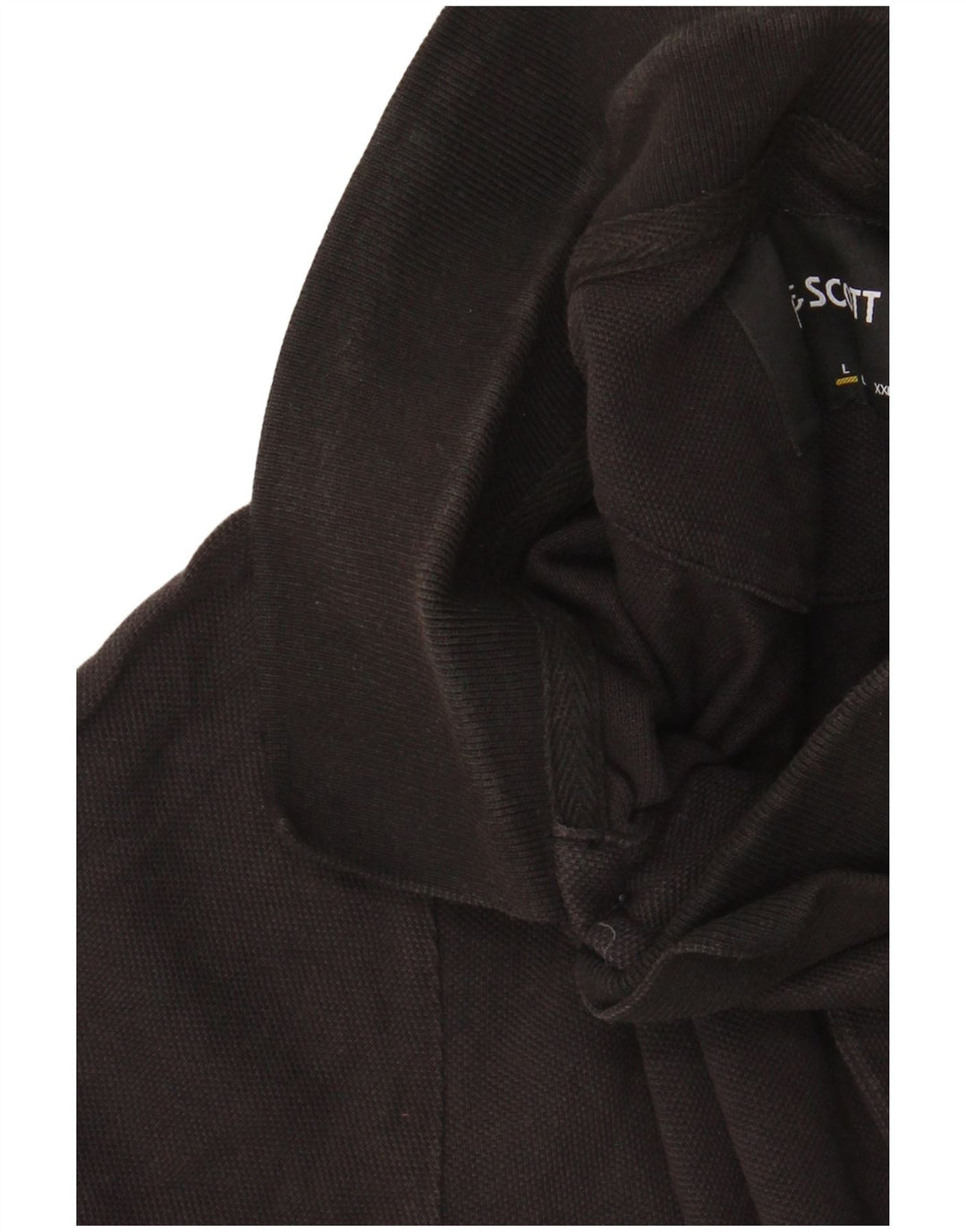 Męska koszulka polo Lyle & Scott, duża, czarna, bawełniana