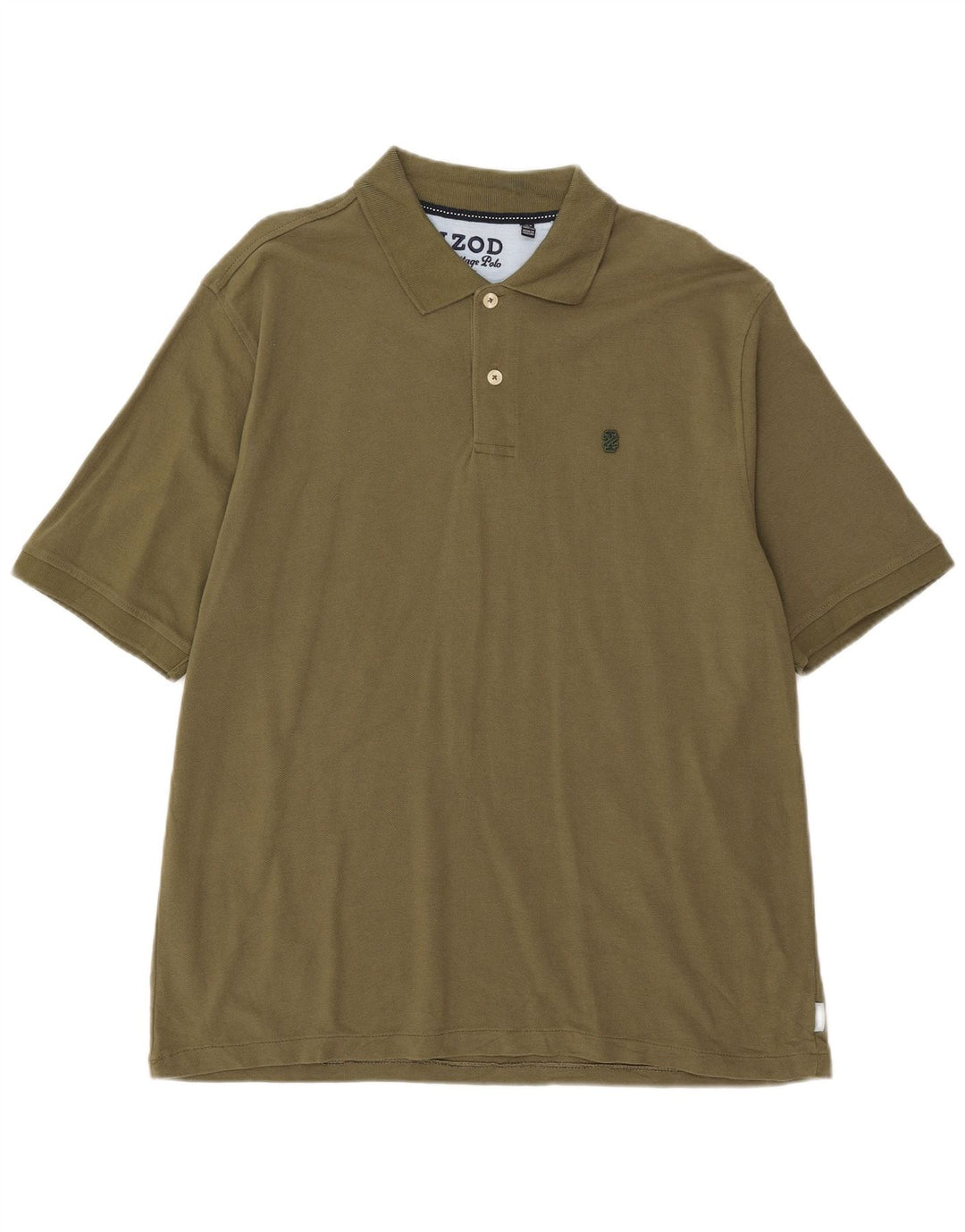 Męska koszulka polo Izod Heritage, duża, bawełniana w kolorze khaki
