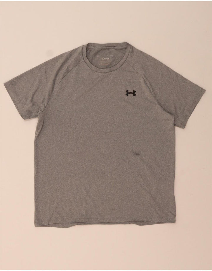 Męska koszulka o luźnym kroju Under Armour, mały, szary poliester