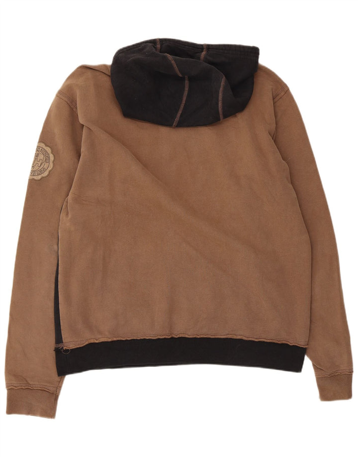 Męski sweter z kapturem Helly Hansen z grafiką, duży, czarny, bawełniany z blokami kolorów