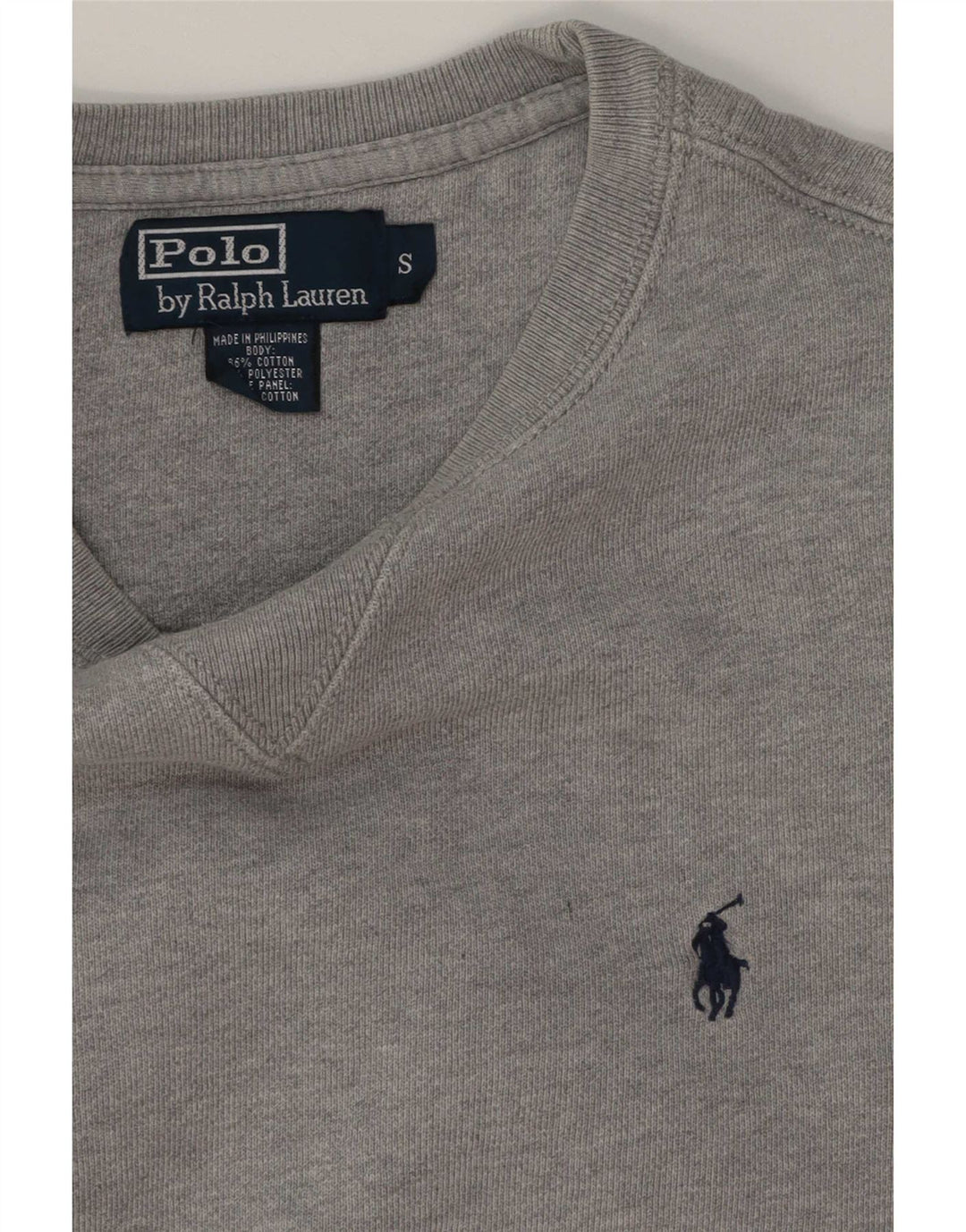 Polo Ralph Lauren Męski sweterek, mały, szary, bawełniany