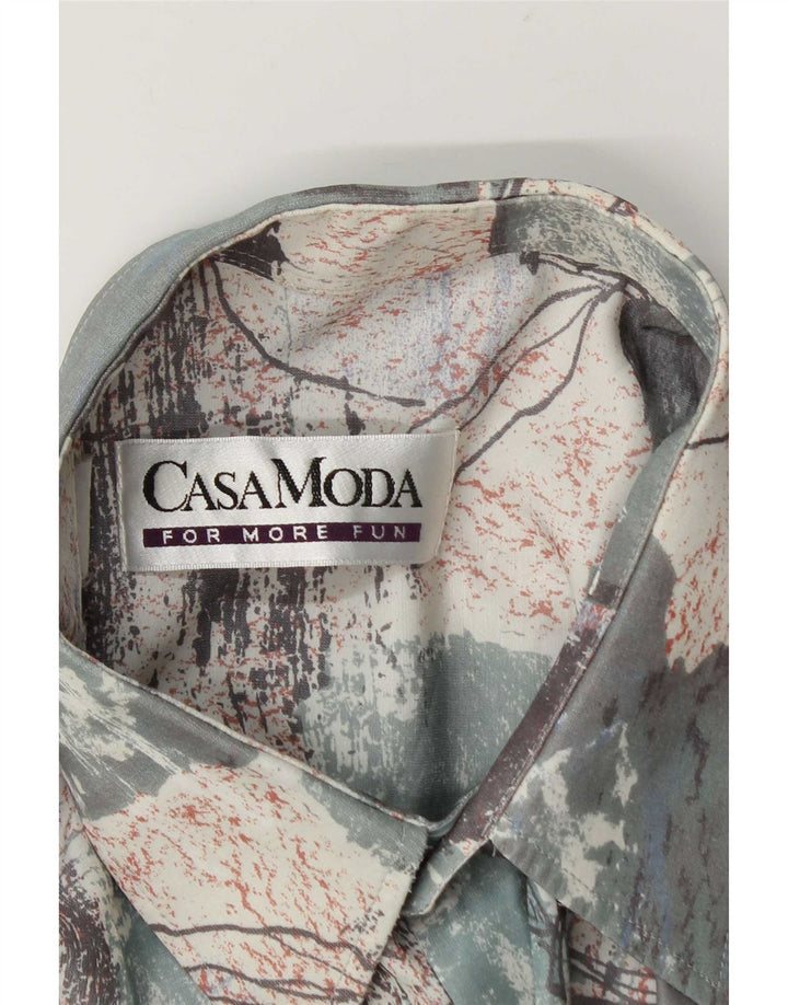 Koszula męska z krótkim rękawem Casa Moda, duża, wielobarwna patchworkowa