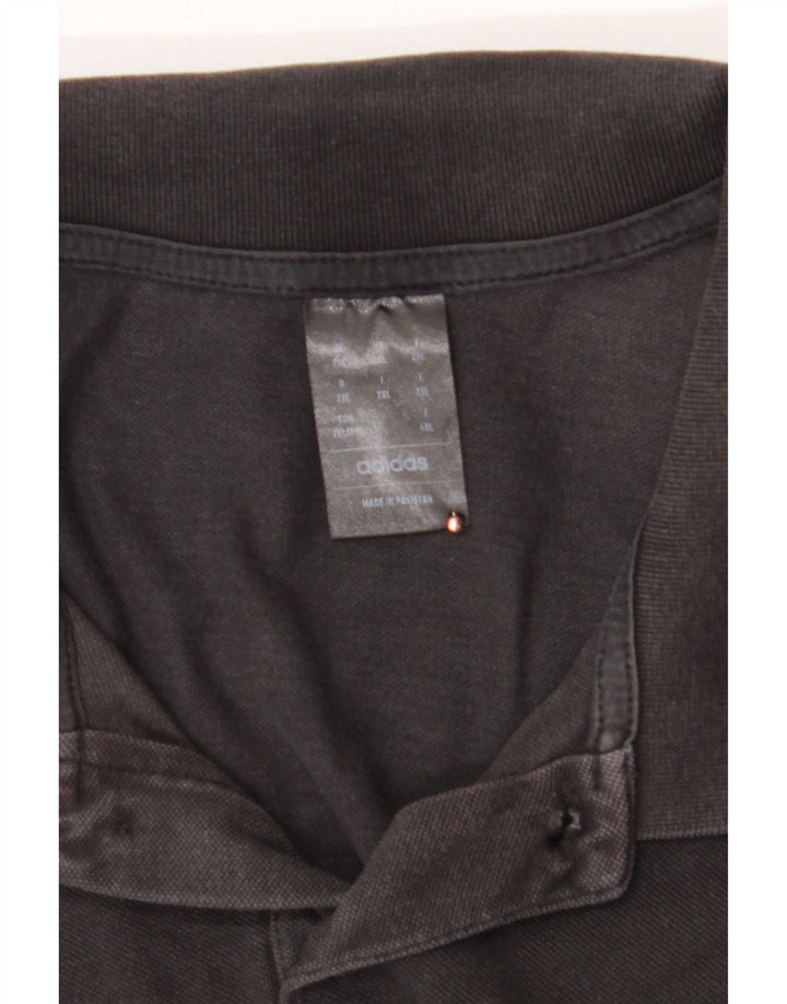 Męska koszulka polo Adidas 2XL Czarna bawełniana