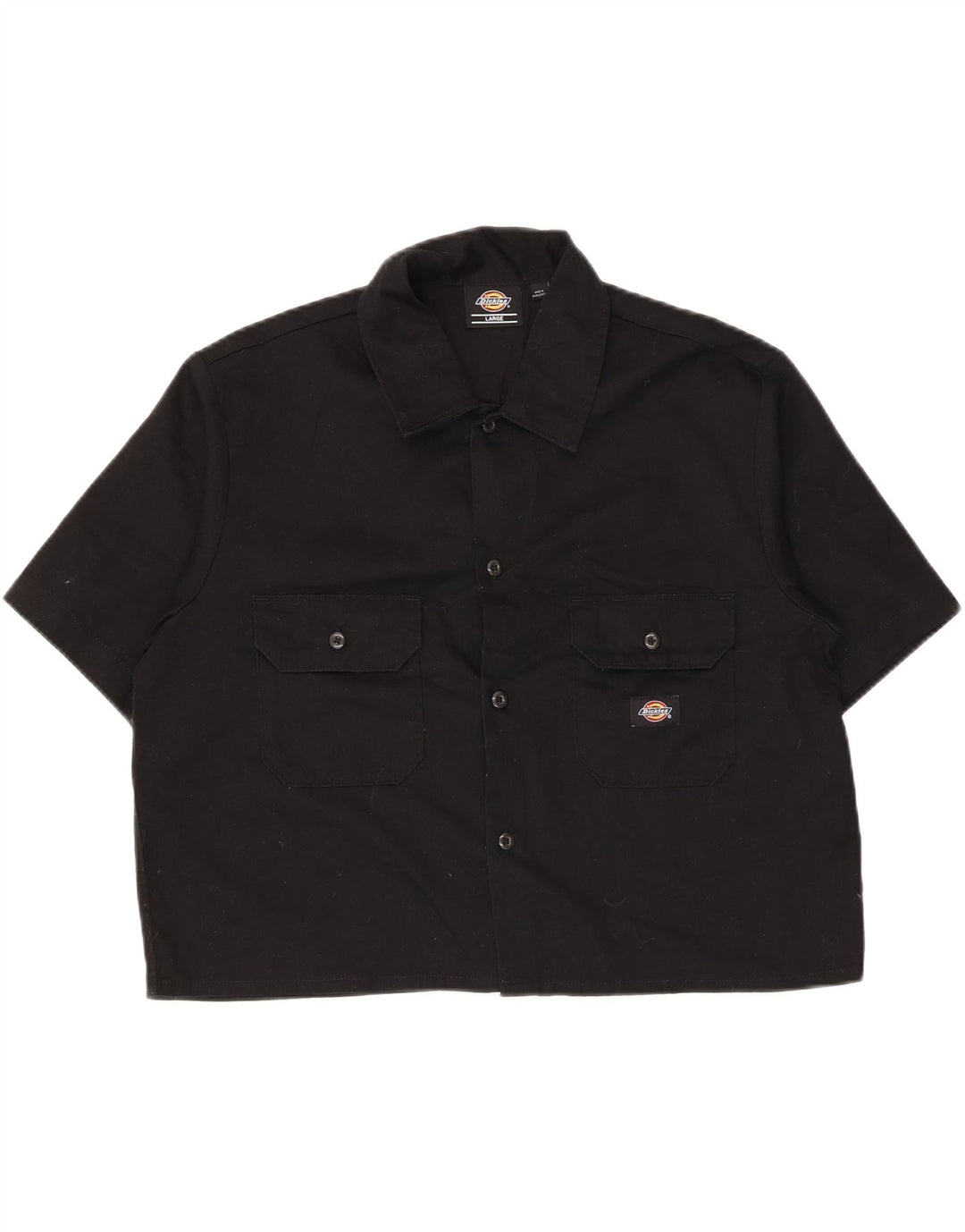Damska koszulka z krótkim rękawem Dickies UK 16, duża, czarna, poliester