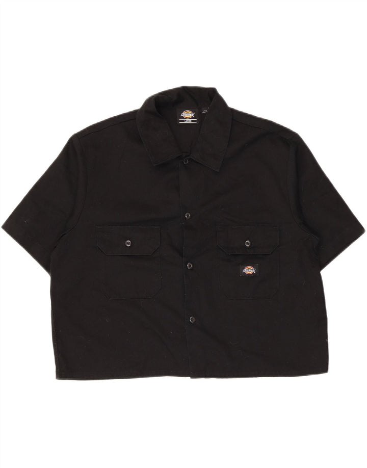 Damska koszulka z krótkim rękawem Dickies UK 16, duża, czarna, poliester