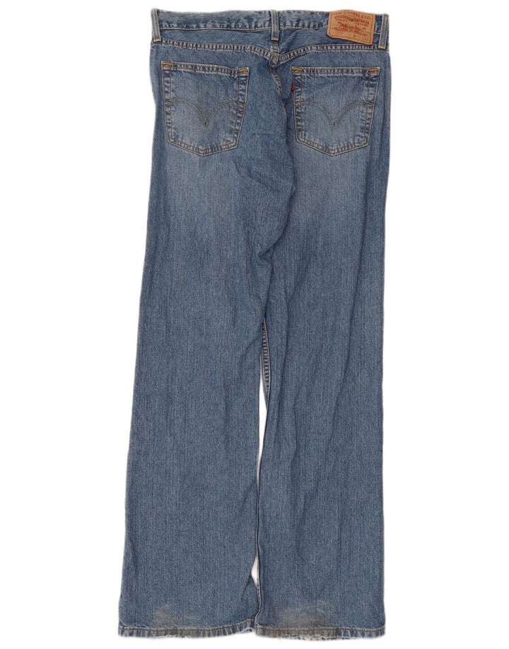 Damskie dżinsy Levi's 527 z niską talią Bootcut W32 L32 Niebieska bawełna