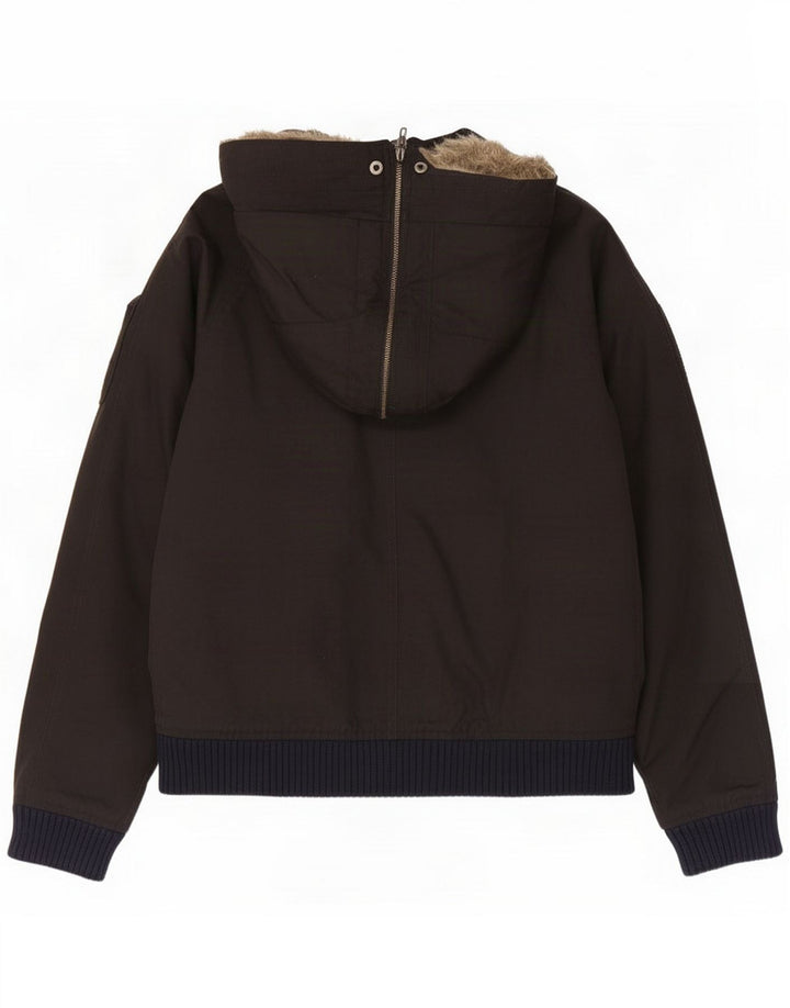 Męska kurtka bomber z kapturem Woolrich UK 40 duża czarna Kolorblok