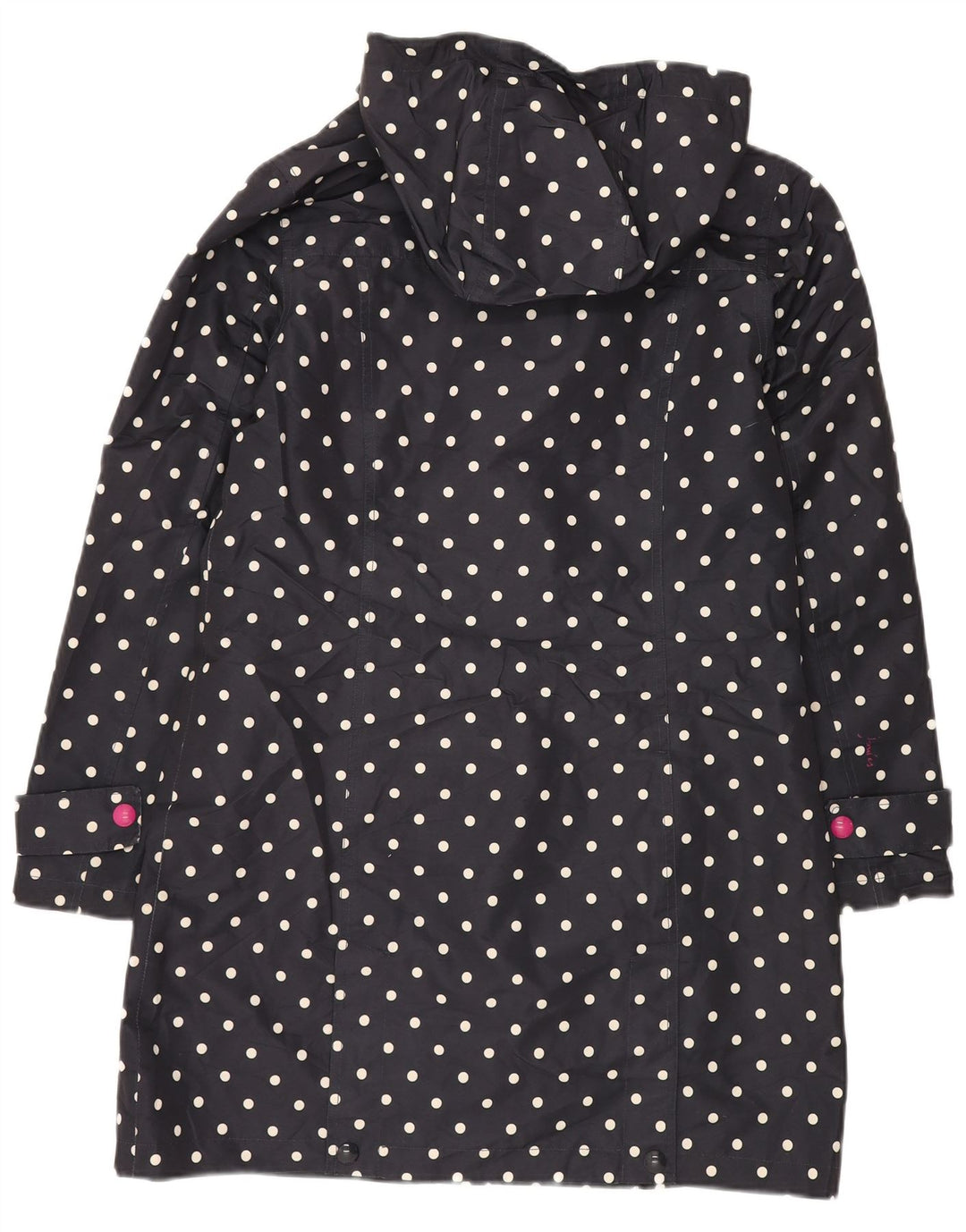Damski płaszcz wiatrówka oversize JOULES UK 10, mały, granatowy w kropki