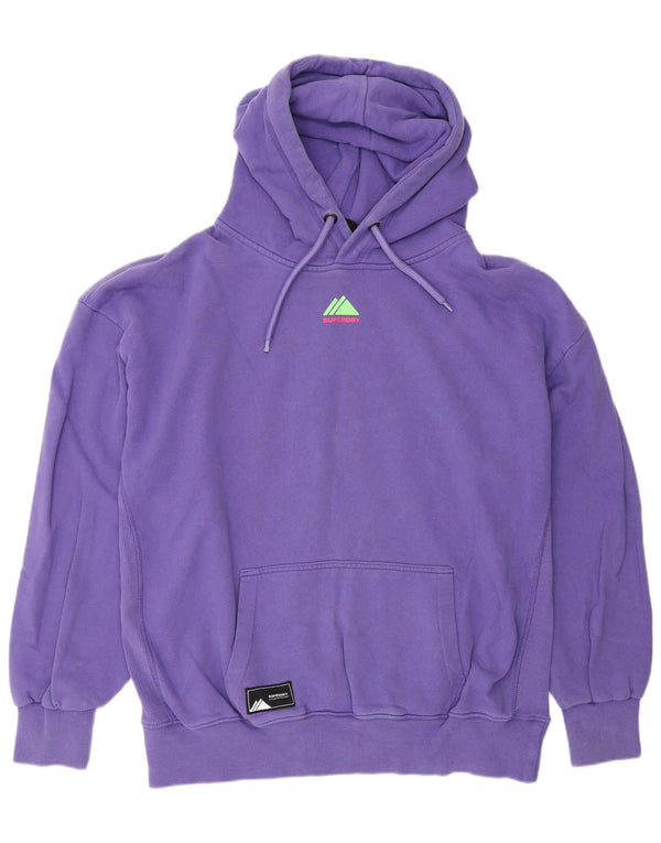 Męski sweter z kapturem Superdry Graphic o luźnym kroju, średni fiolet