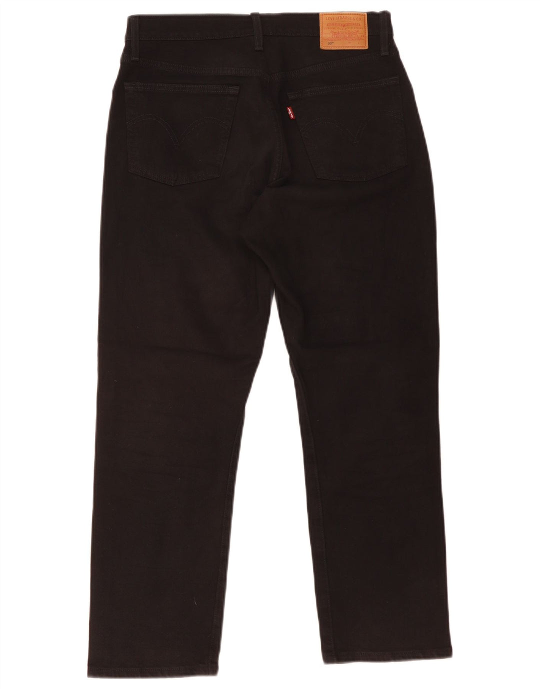 Damskie dżinsy Levi's 501 Straight W28 L26 Czarna bawełna