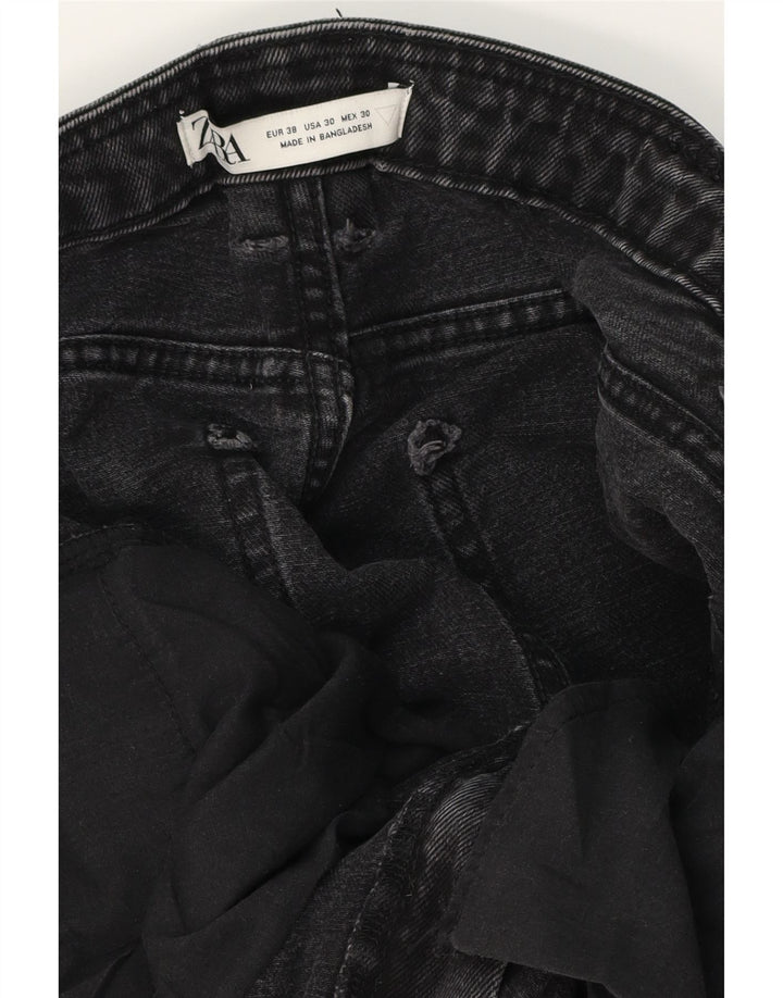 Męskie spodenki jeansowe Zara EU 38 Small W30 czarne