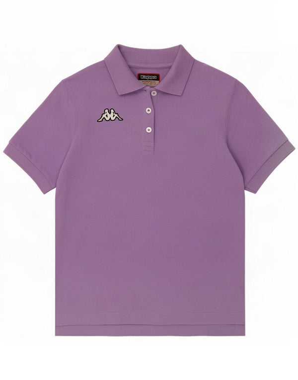 Damska koszulka polo Kappa UK 12 Medium Purple Cotton