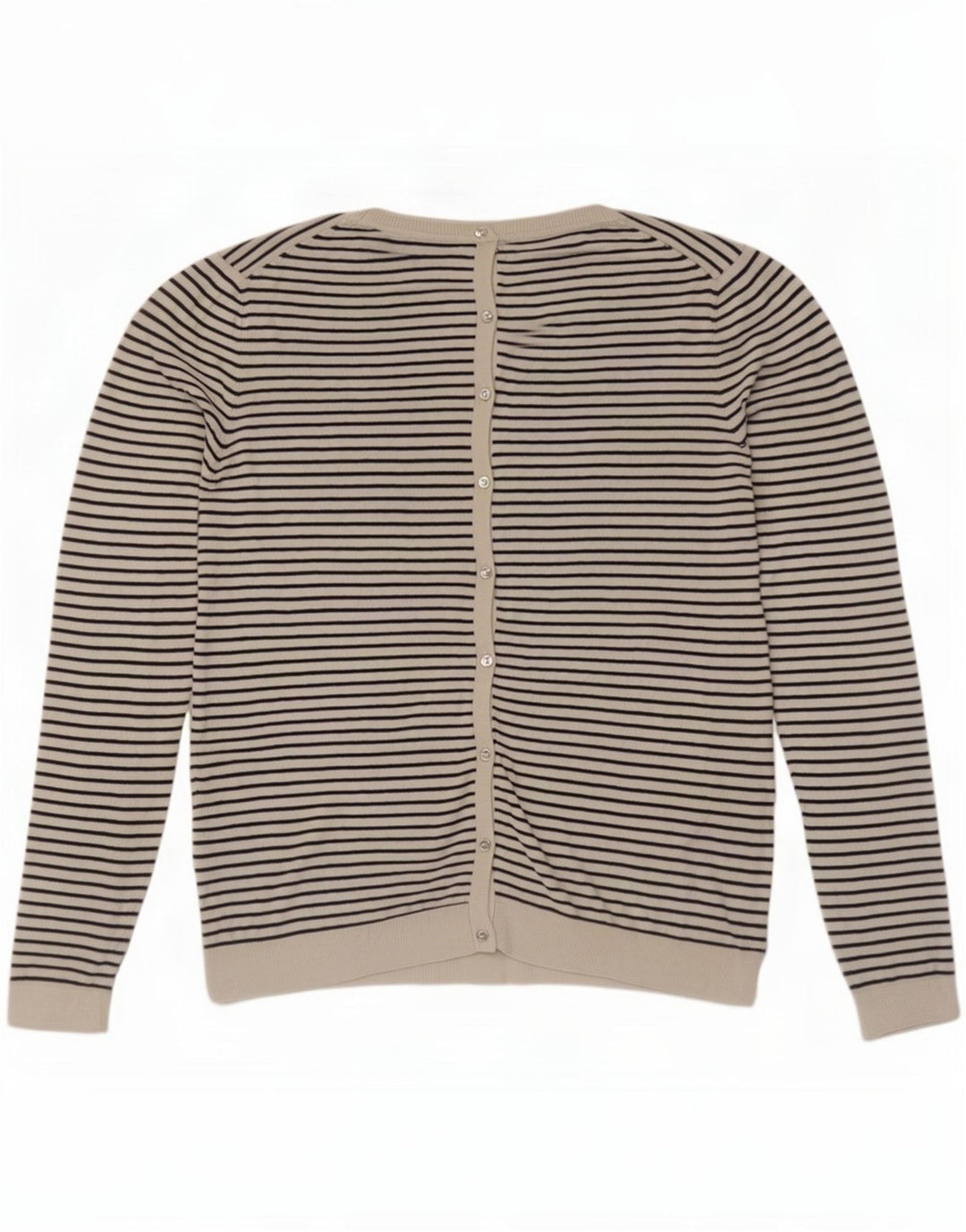 Sweter damski Massimo Dutti UK 14, duży, jedwabny w białe paski