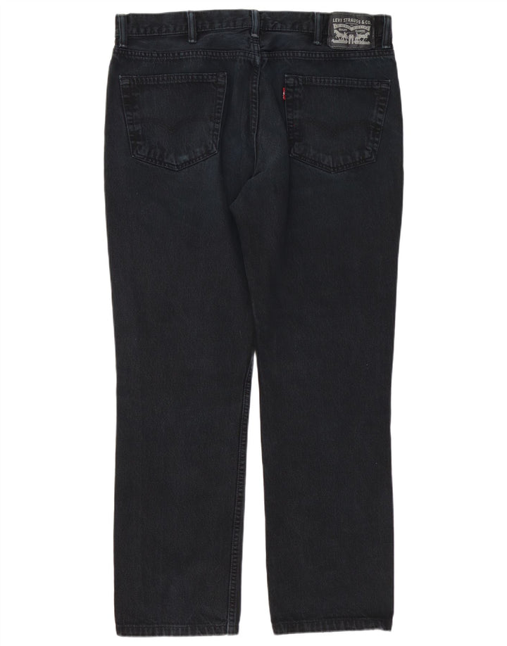 Męskie jeansy Levi's w trudnej sytuacji W38 L32, czarna bawełna