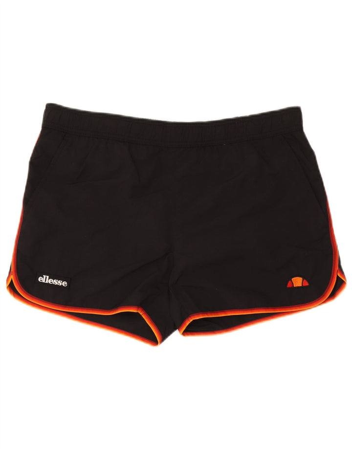 Męskie spodenki sportowe Ellesse, duże, czarne, z blokami kolorów