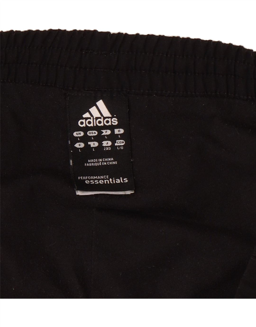 ADIDAS Mens Climalite Tracksuit Trousers Joggers Large  Black Polyester Vintage Adidas and Second-Hand Adidas from Messina Hembry 