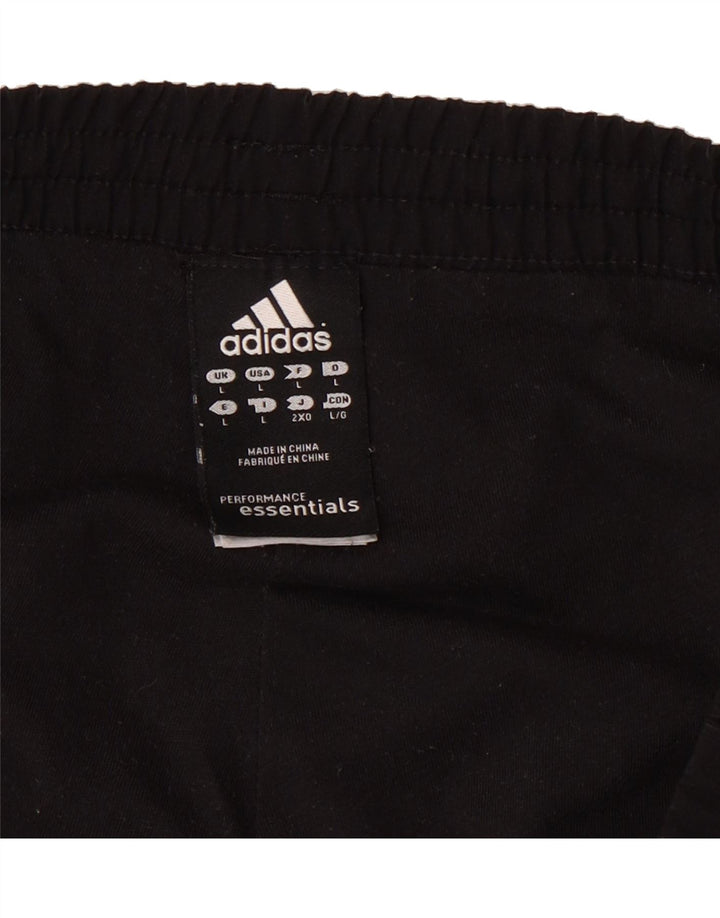ADIDAS Mens Climalite Tracksuit Trousers Joggers Large  Black Polyester Vintage Adidas and Second-Hand Adidas from Messina Hembry 