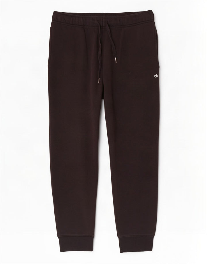 Męskie spodnie golfowe Calvin Klein, joggery, średnia czarna bawełna