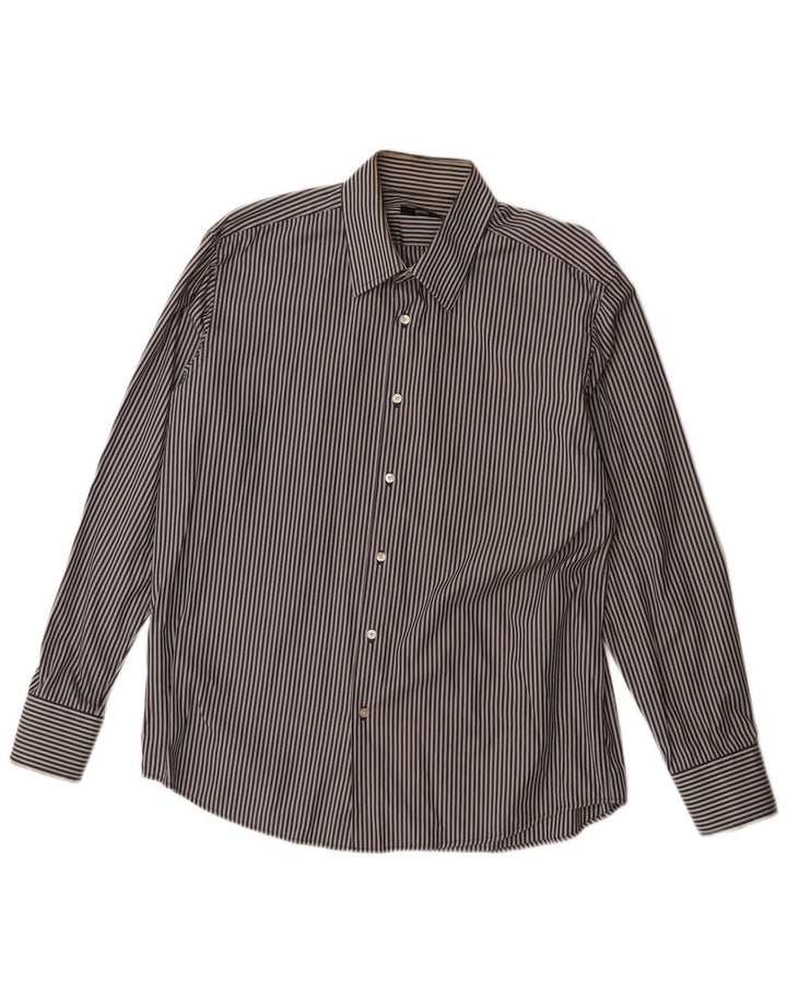 Koszula męska Hugo Boss rozmiar 43 17 XL granatowa w paski