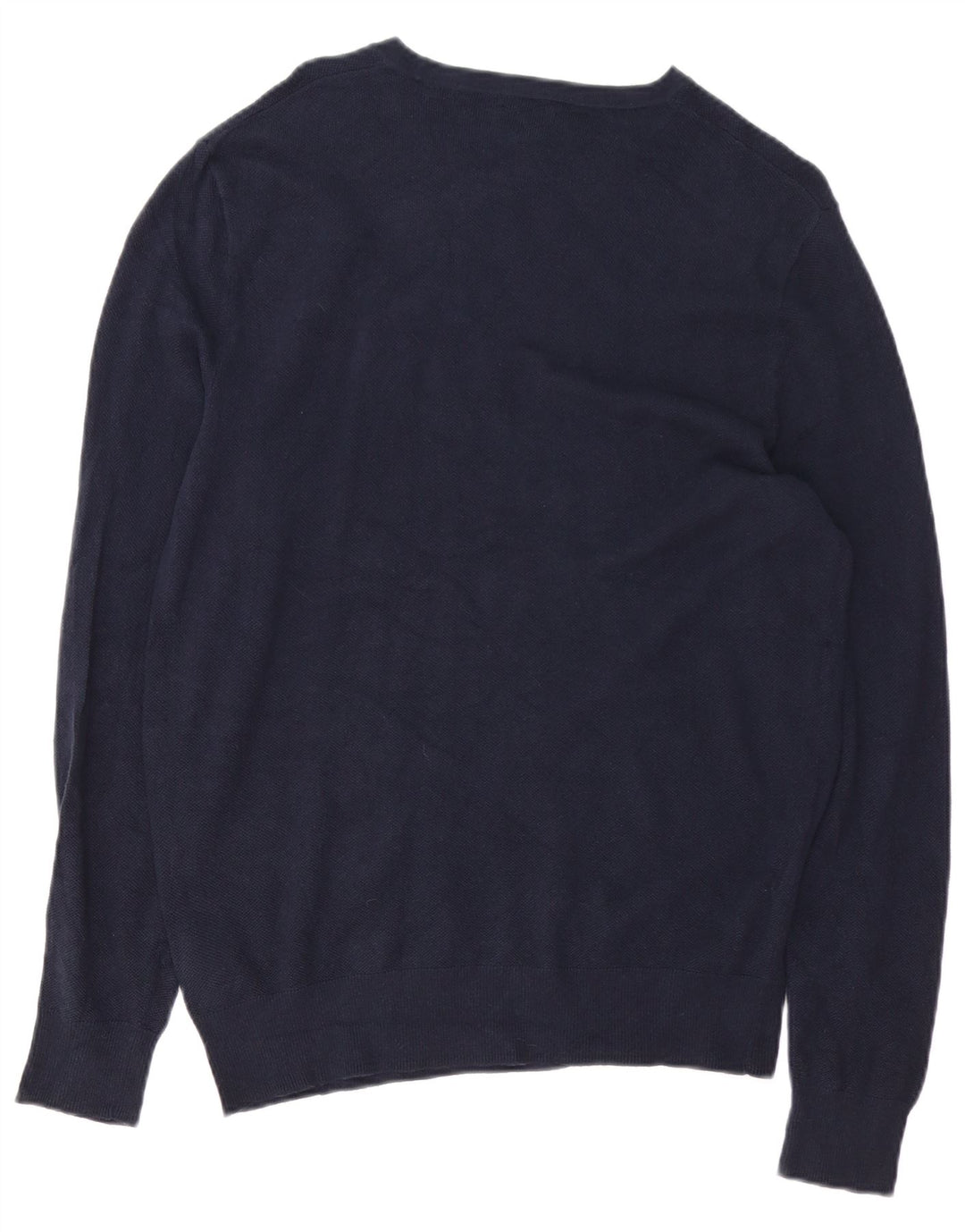 J. CREW Męski sweter z dekoltem w łódkę, średni granatowy, bawełniany