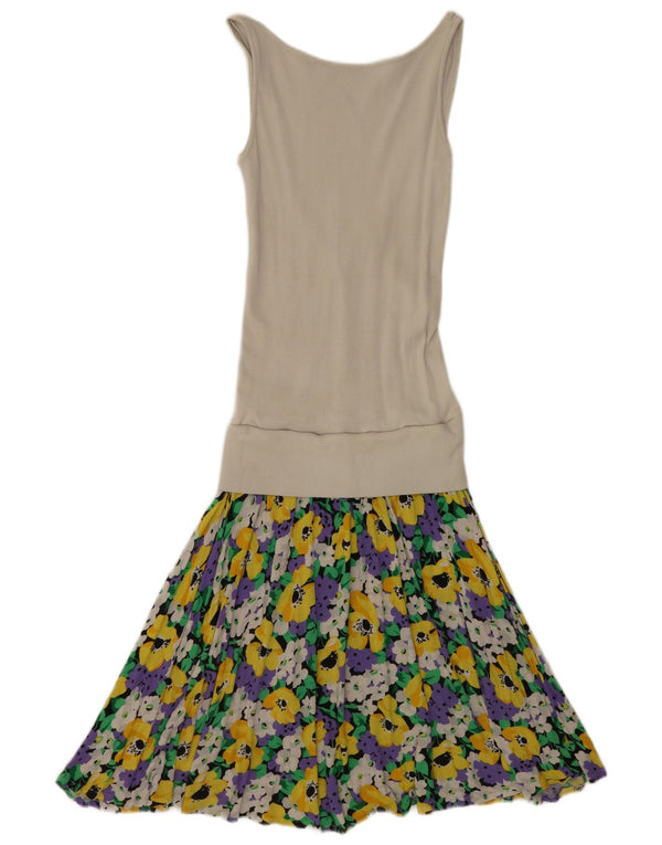 Anna Club Womens Sleeveless A-Line Dress IT 46 Large Multicoloured Floral