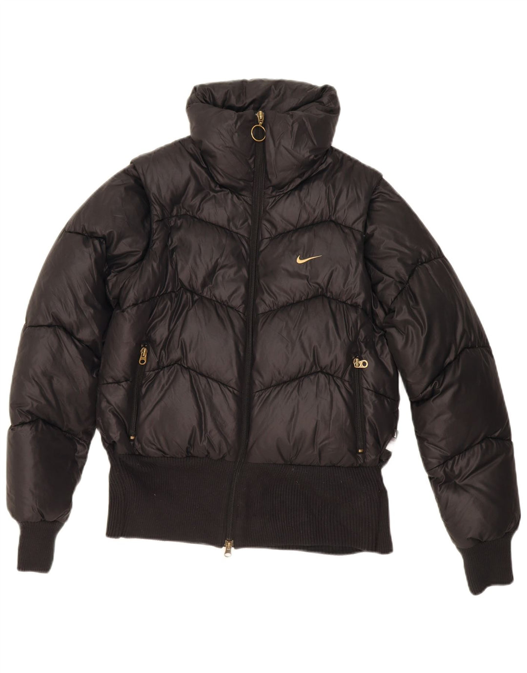 Damska kurtka wyściełana o luźnym kroju Nike UK 8/10, mała, czarna, poliester