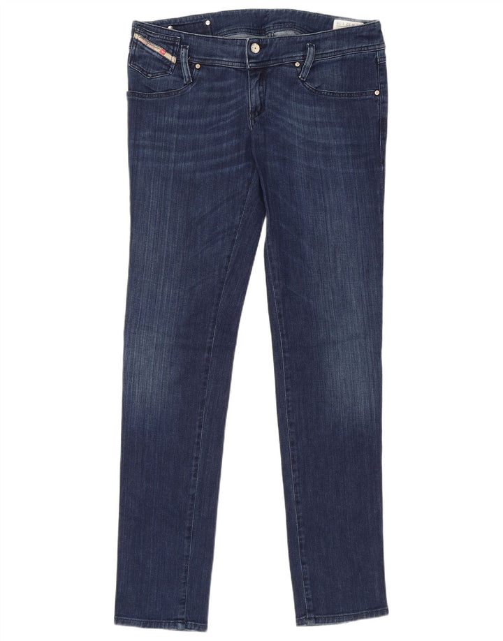Damskie jeansy Diesel Slim W32 L34 Niebieskie bawełniane