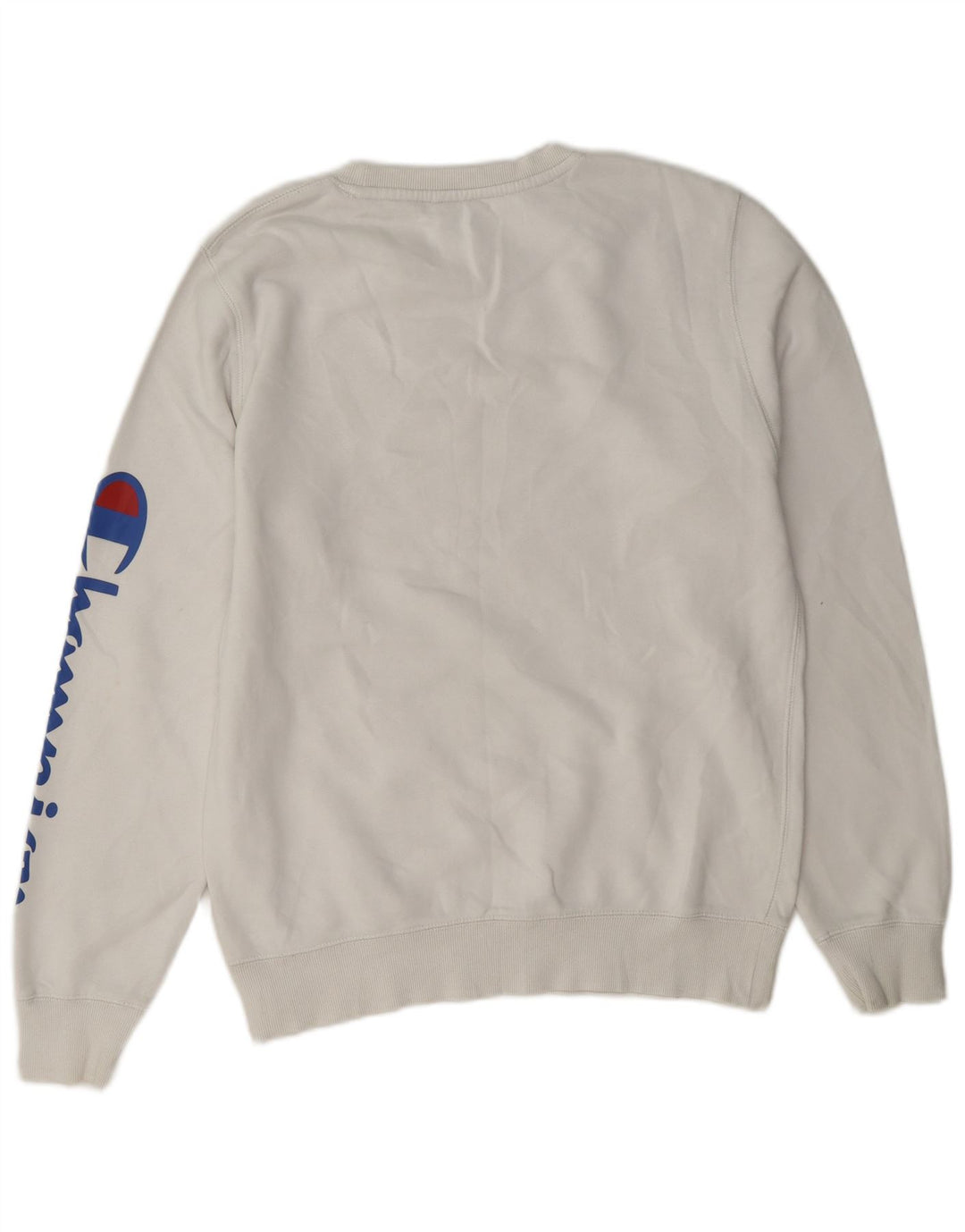 Męski sweter z grafiką Champion, mały, biały, bawełniany