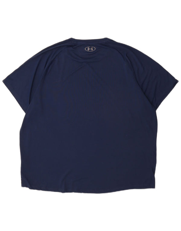 Koszulka męska Under Armour Top 2XL, granatowa, poliester