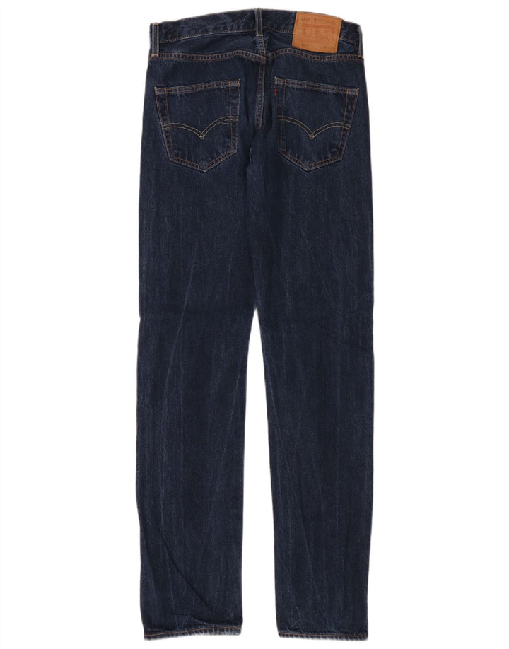 Męskie jeansy Levi's 501 Straight W28 L32 Niebieskie bawełniane