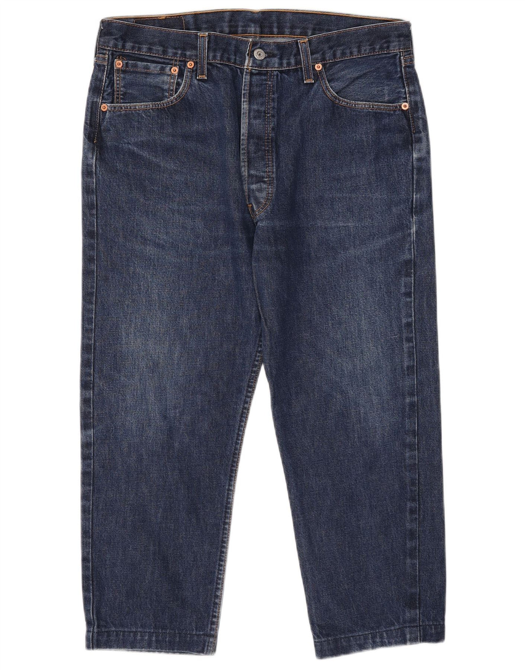 Męskie dżinsy Levi's 501 Capri W36 L22 Niebieska bawełna