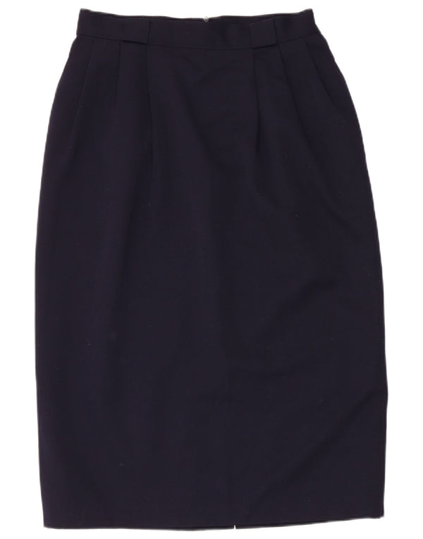 Marks & Spencer Damska spódnica ołówkowa z wysokim stanem IT 44 Medium W28 Granatowa