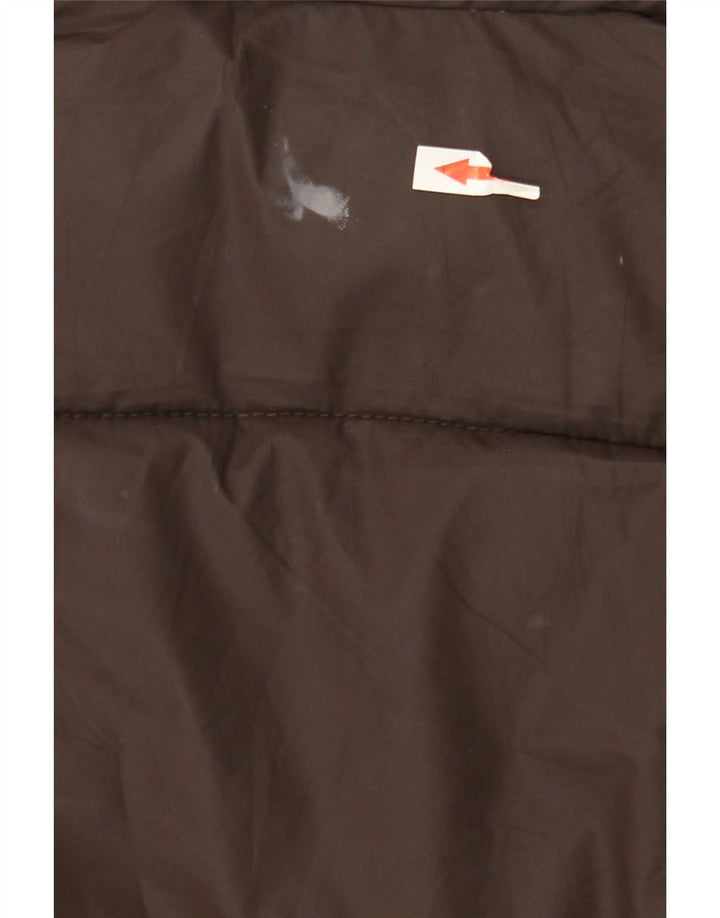 Ocieplana kurtka damska Zara, oversize, UK 6 XS, brązowy poliester