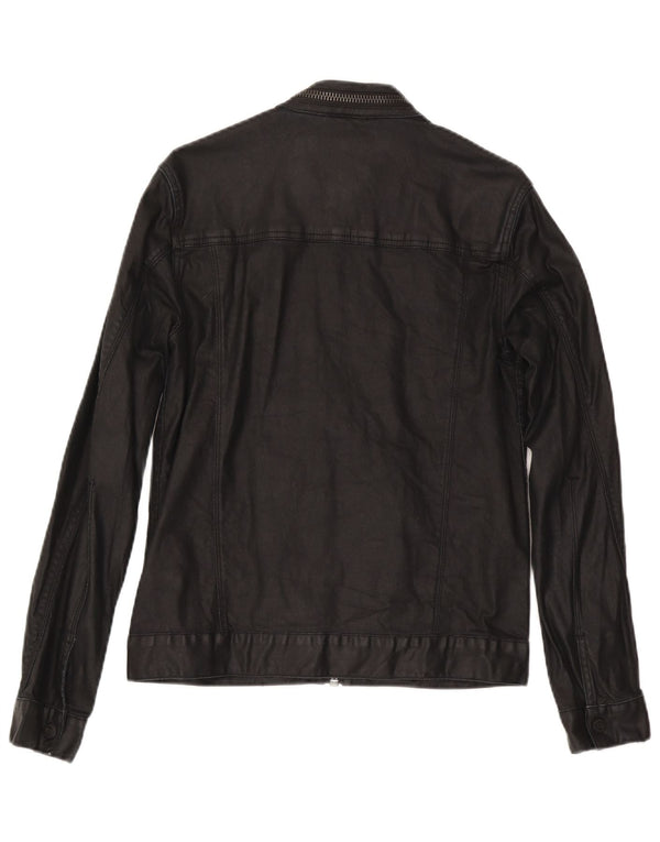 Męska kurtka dżinsowa Superdry UK 36, mała, czarna, bawełniana