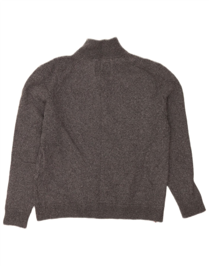 Damski sweter z zamkiem Superdry UK 18 XL, szara wełna