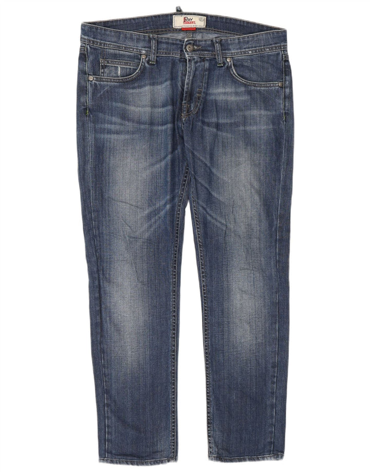 Damskie jeansy slim Roy Rogers W32 L28 Niebieskie bawełniane