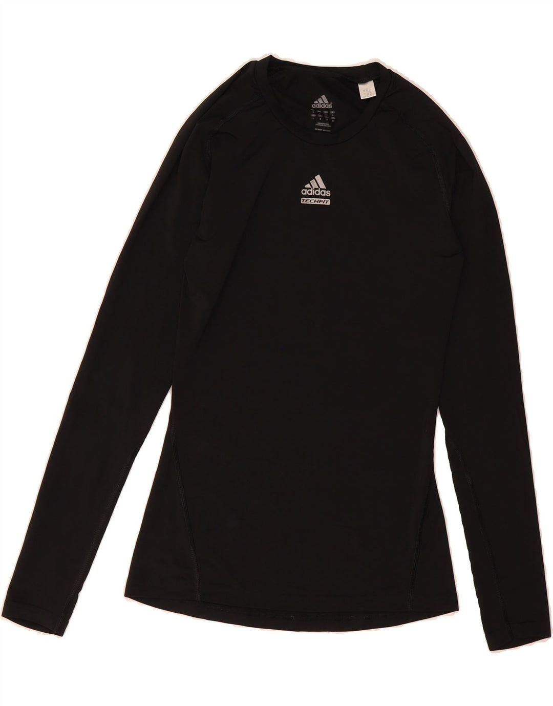 ADIDAS Womens Climalite Top Long Sleeve UK 8 Small Black Vintage Adidas and Second-Hand Adidas from Messina Hembry 
