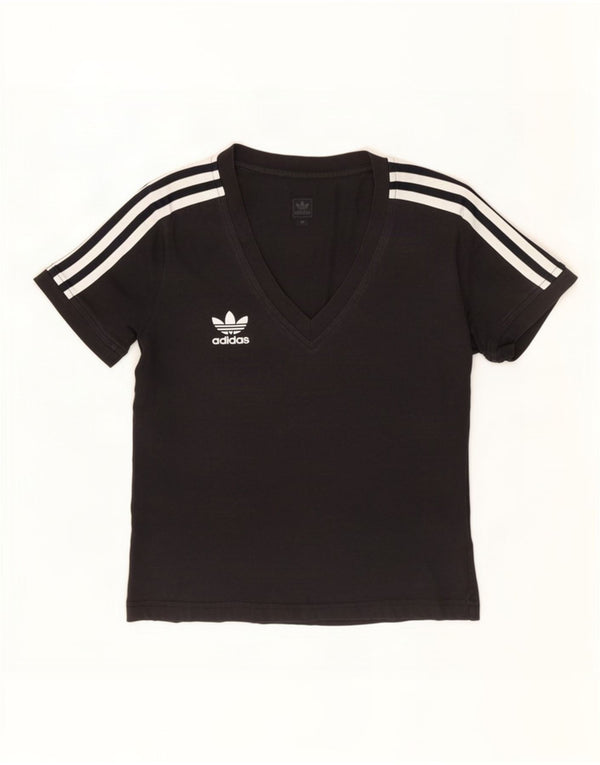 Damska koszulka Adidas Top UK 10 Small Black Cotton