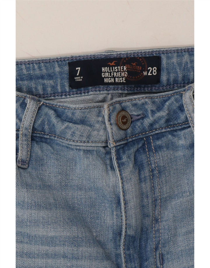 HOLLISTER Womens Girlfriend Cropped Jeans US 7 Medium W28 L24 Blue Vintage Hollister and Second-Hand Hollister from Messina Hembry 