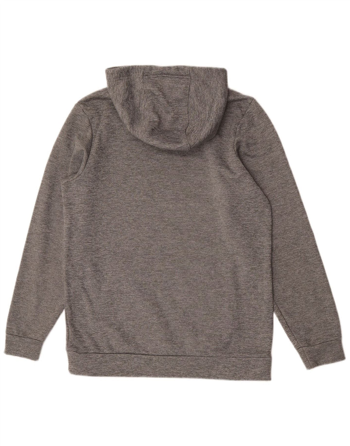 Męski sweter z kapturem Nike Therma-Fit, mały, szary, nakrapiany poliester