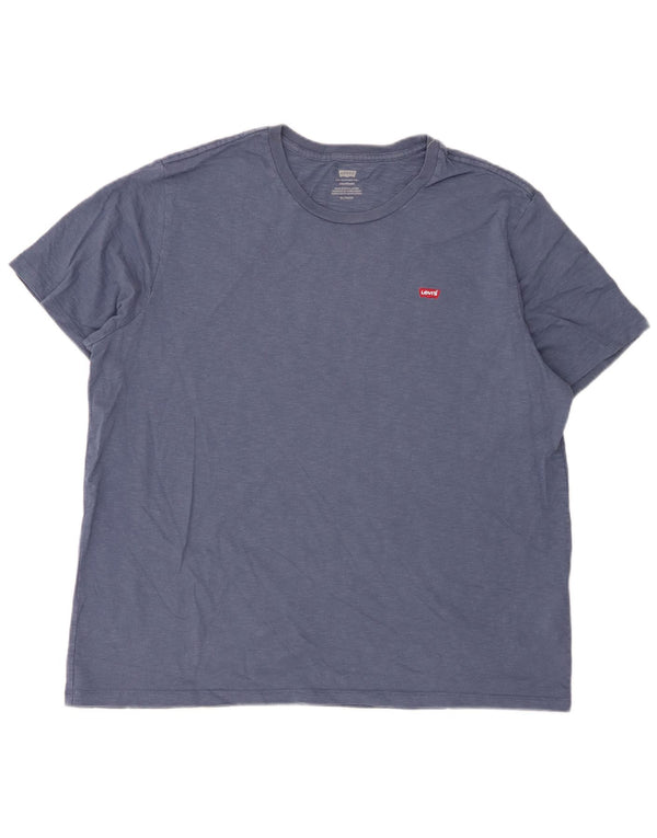 Męska koszulka standardowa Levi's Top XL, granatowa, nakrapiana bawełna