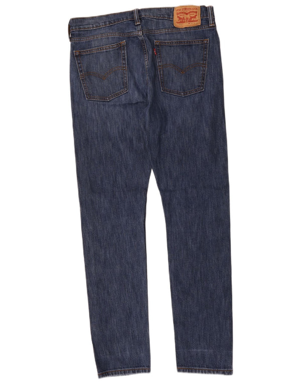 Levi's Mens 510 Skinny Jeans W34 L34 Blue Cotton