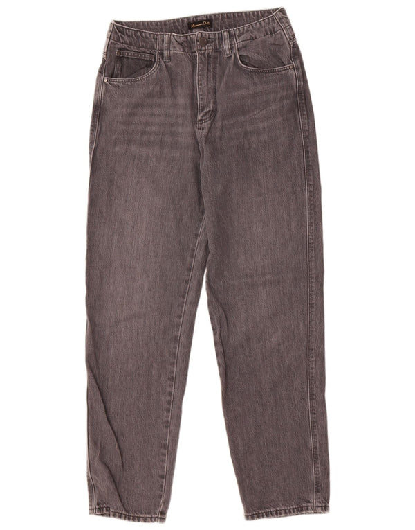 Damskie jeansy Massimo Dutti z wysokim stanem EU 38 Small W28 L29 Szara bawełna