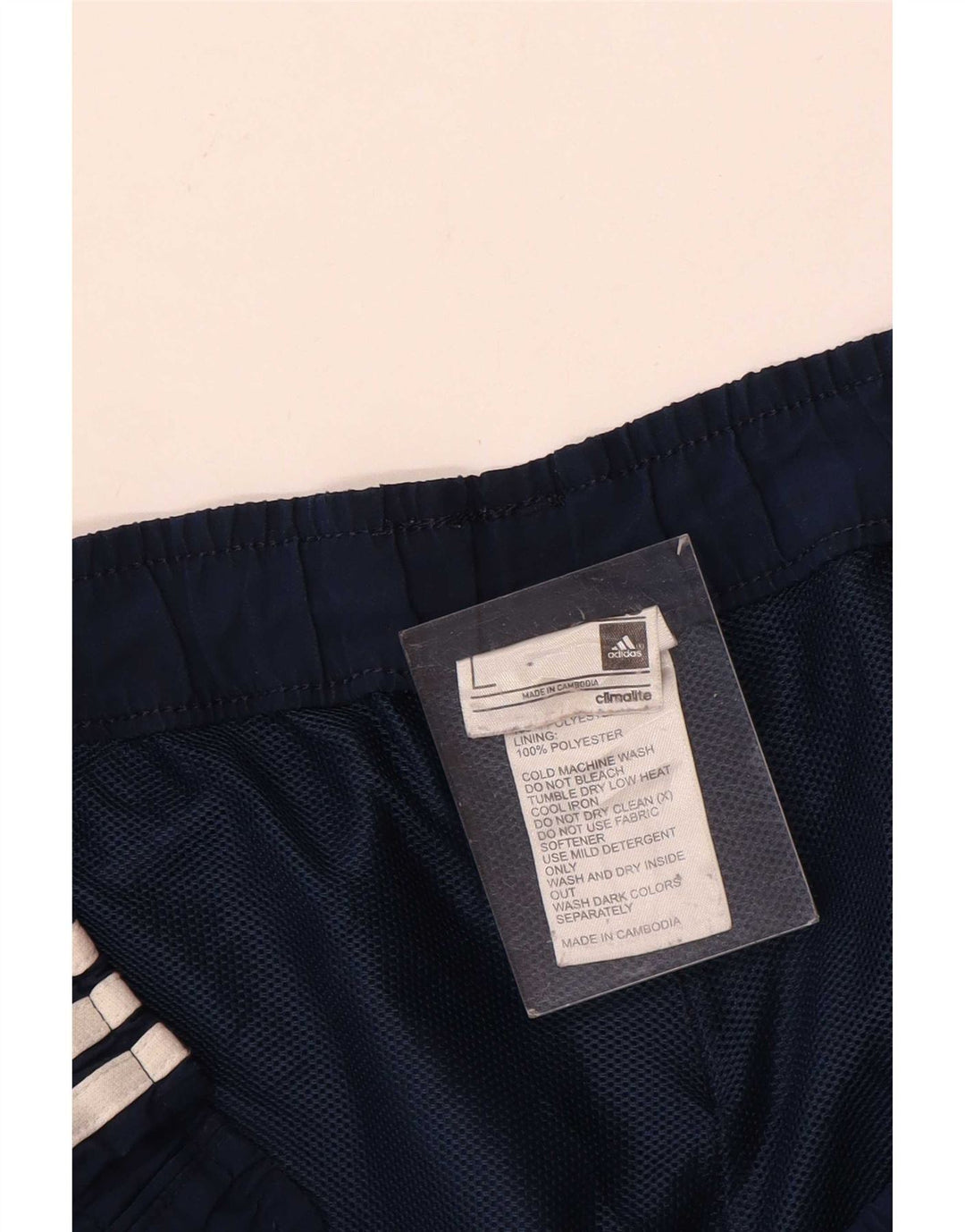 Męskie spodenki sportowe Adidas, duże, granatowe, z poliestru