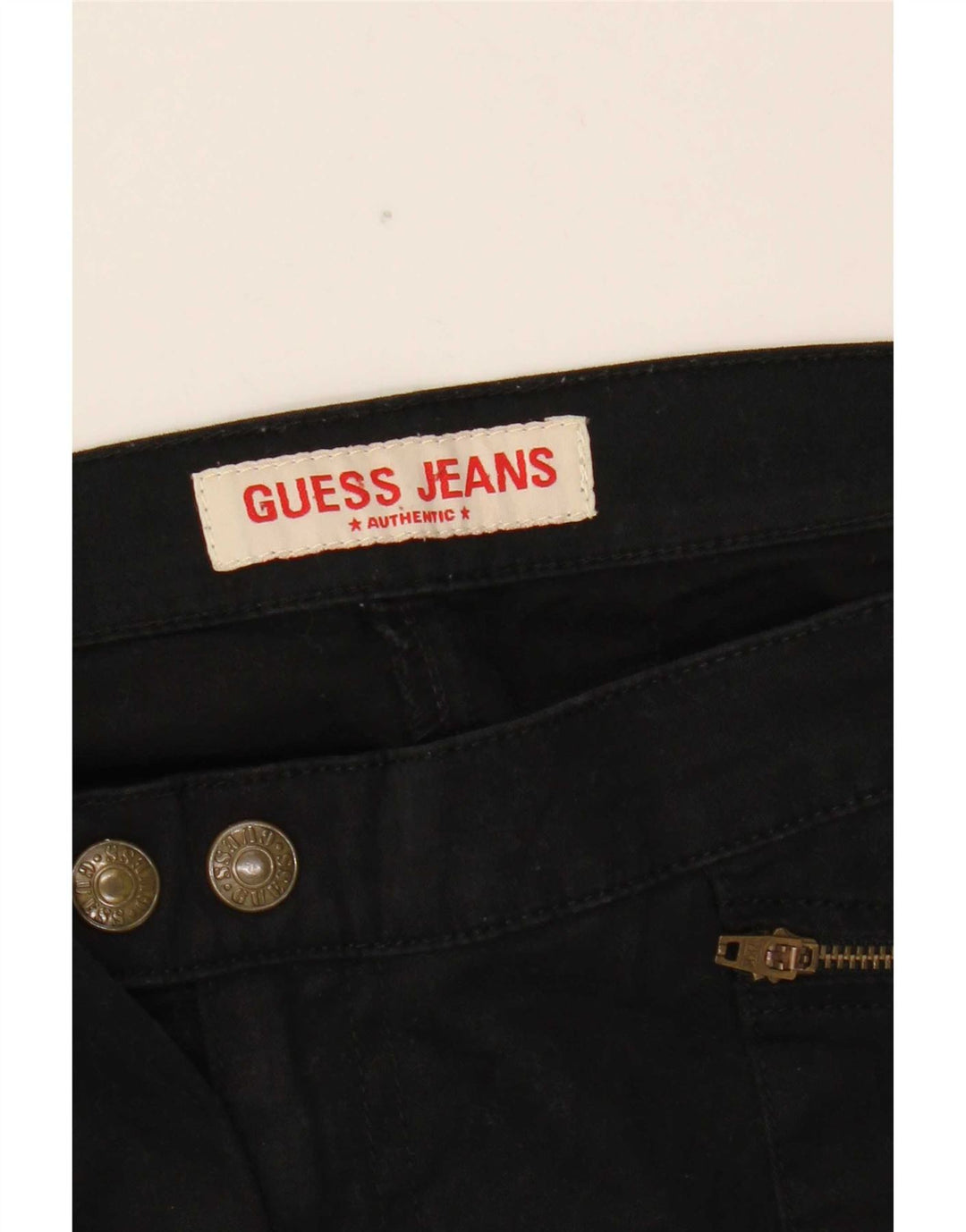 Damskie spodnie cargo Guess Bootcut W31 L32 Czarne bawełniane