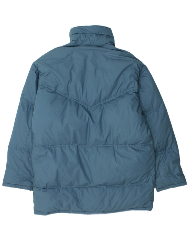LE FROG Mens Padded Coat UK 36 Small Blue Polyester