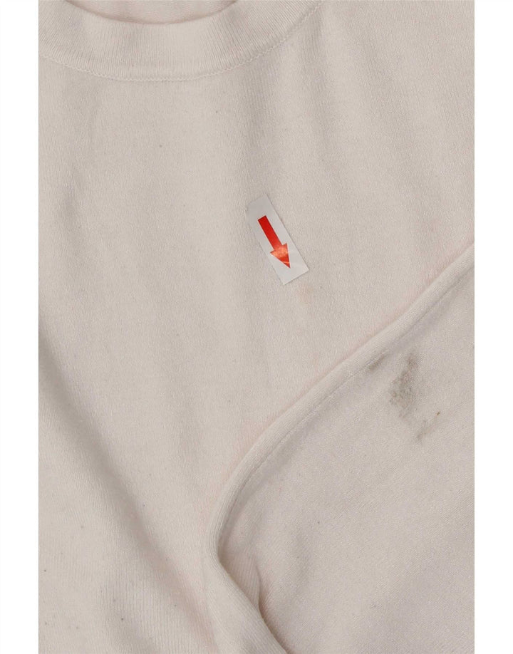 Sweter damski Zara z okrągłym dekoltem UK 14, duży, biały