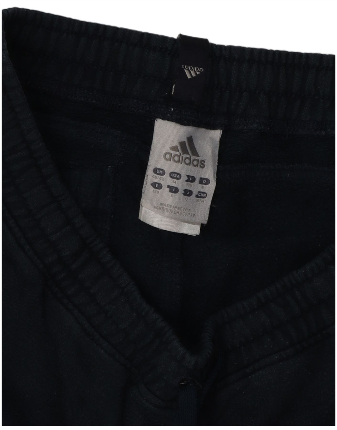 Męskie spodnie dresowe ADIDAS Joggers UK 40/42 Średni granatowy, bawełniany